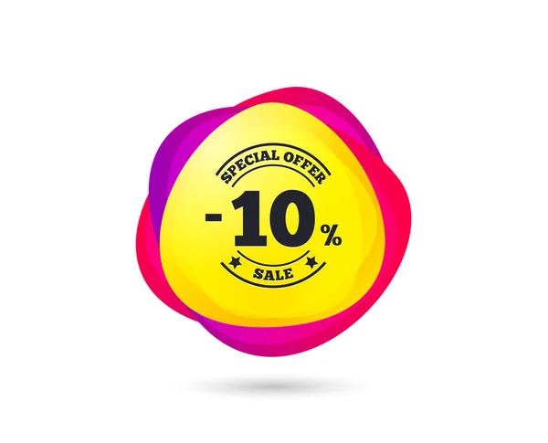Ντεγκραντέ Ψώνια Πανό Εικονίδιο Σημάδι Έκπτωση Τοις Εκατό Πώληση Σύμβολο — Διανυσματικό Αρχείο