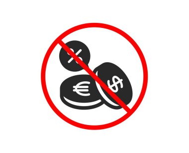 Sikke para simgesi. Cashback hizmet. Vektör