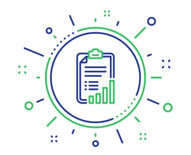 Denetim listesi satırı simgesi. Grafik işareti grafiğini çizin. Vektör