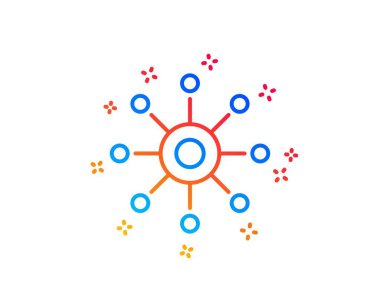 Çok kanallı satırı simgesi. Çoklu görev işareti. Vektör