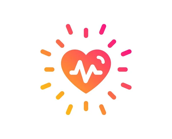 Heartbeat-pictogram. Medische horen beat teken. Vector — Stockvector