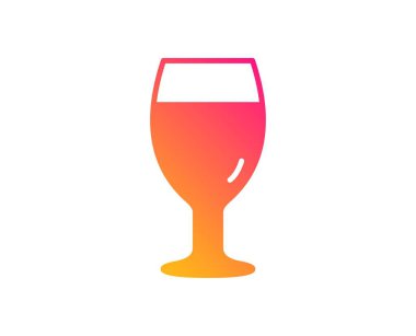 Bira cam kutsal kişilerin resmi. Pub zanaat bira işareti. Bira içecek sembolü. Klasik düz stil. Degrade bira cam kutsal kişilerin resmi. Vektör