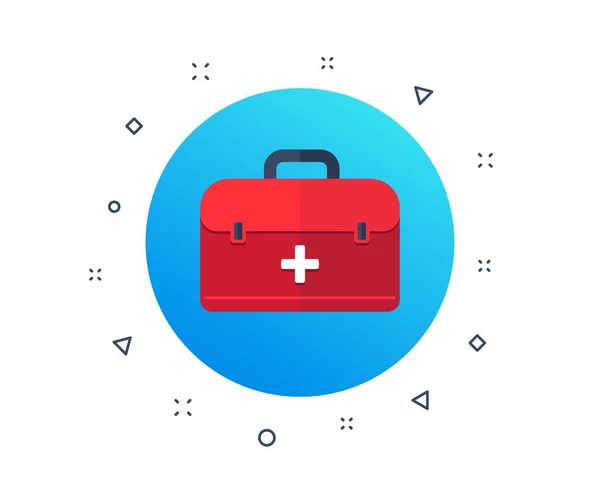 First Aid Bag Icon Medical Box Emergency Health Care Kit — Stock Vector