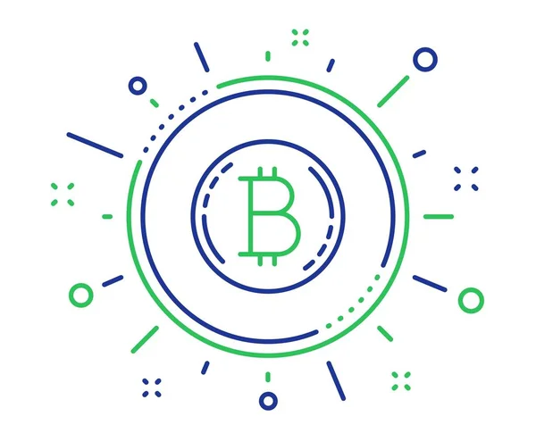 Bitcoin Symbole Kryptowährung Coin Sign Kryptogeld Symbol Hochwertige Gestaltungselemente Technologie — Stockvektor