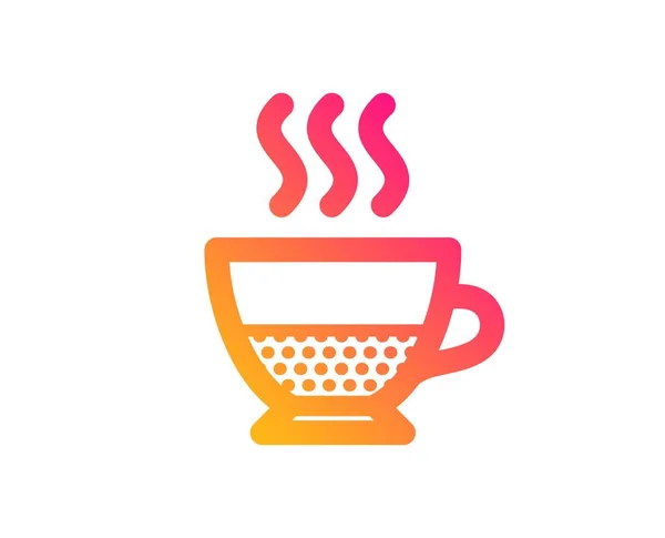Doppio Coffee Icon Hot Drink Sign Beverage Symbol Classic Flat — Stock Vector
