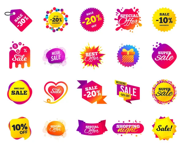 Sale Banner Special Offer Template Tags Cyber Monday Sale Discount — Stock Vector