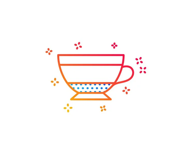 Сухой Кофе Капучино Икона Знак Горячего Напитка Символ Напитка Градиентные — стоковый вектор