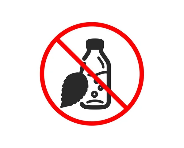 Non Stop Icône Bouteille Eau Soda Aqua Boisson Signe Symbole — Image vectorielle