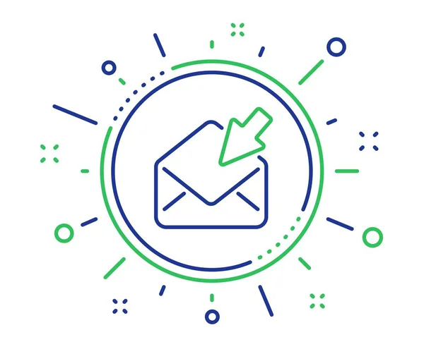 Das Symbol Für Die Mailleitung Öffnen Nachrichten Korrespondenzzeichen Anzeigen Mail — Stockvektor