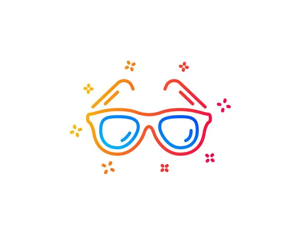Ikona Cestovního Brýlí Sluneční Brýle Symbol Svátků Elementy Návrhu Přechodu — Stockový vektor
