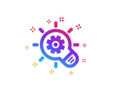 Gizli tekerlek simgesi. Mühendislik aleti işareti. Vektör