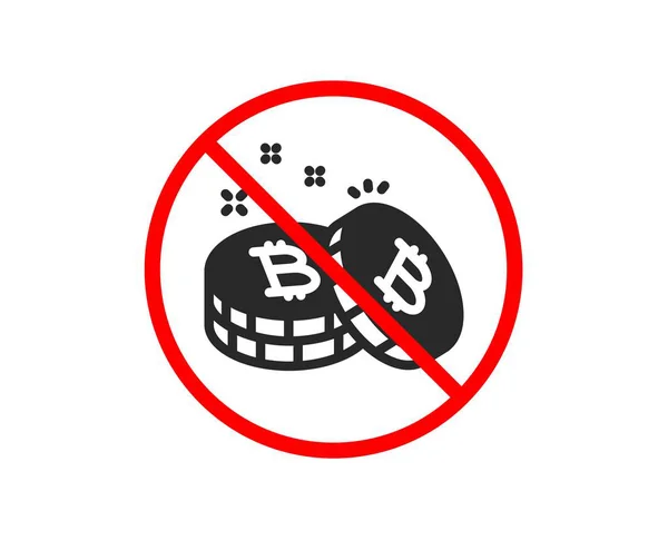 Icono de Bitcoin. Signo de moneda criptomoneda. Vector — Vector de stock