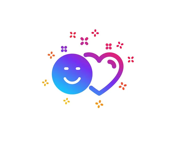 Μέσα Κοινωνικής Δικτύωσης Όπως Εικονίδιο Καρδιά Πινακίδα Χαμόγελο Σύμβολο Θετικής — Διανυσματικό Αρχείο