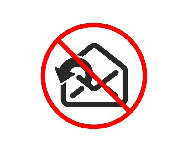 Hayır Dur Posta Gönder Indirme Simgesi Gönderilen Mesajlar Yazışmaları Işareti — Stok Vektör