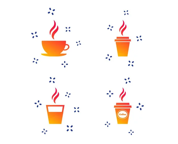 Кофейная чашка. Символы очков горячих напитков. Вектор — стоковый вектор
