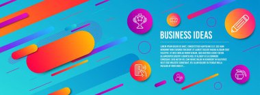 Kalem, Yıldız ve Temassız ödeme simgeleri ayarlayın. Kimlik onaylandı, Zafer ve Coffeepot işaretleri. Vektör