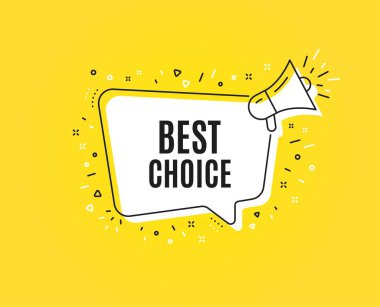 En iyi seçim. Özel teklif satış işareti. Vektör
