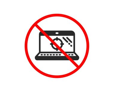 Seo dizüstü simge. Arama motoru optimizasyonu işareti. Vektör