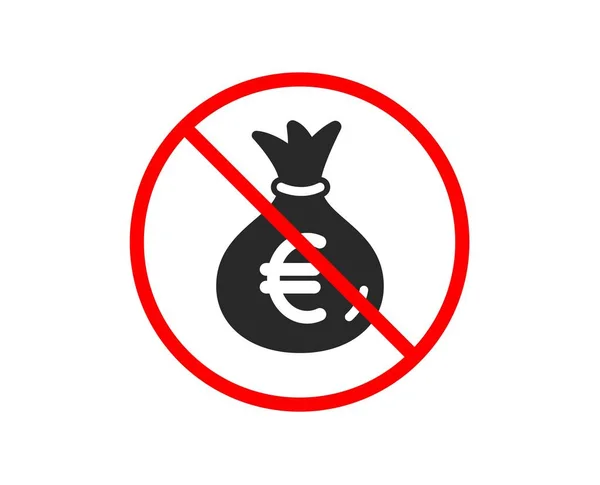 Money bag icon. Cash Banking currency. Vector — Stock Vector