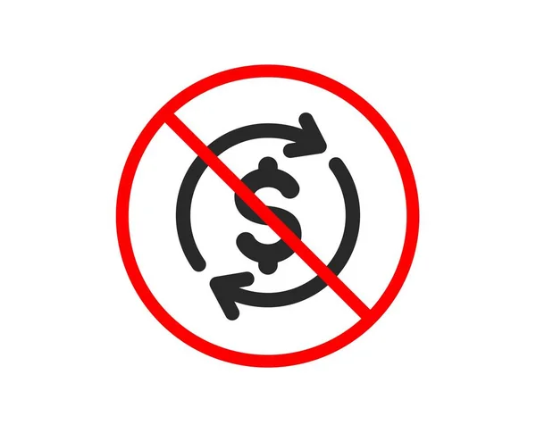 Valutawissel-pictogram. Geld overmaken. Vector — Stockvector