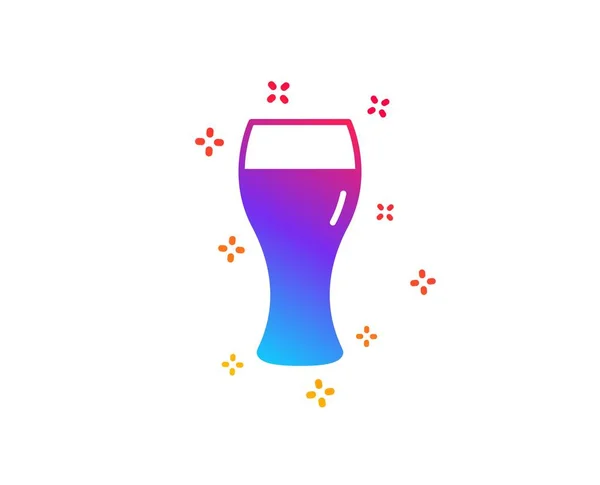 Pivní Sklo Ikona Značka Craft Beer Pub Pivovar Nápoj Symbol — Stockový vektor