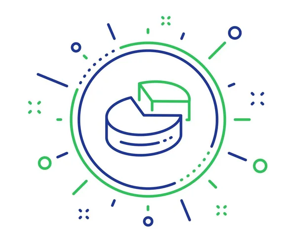 Pie Gráfico Icono Línea Presentación Signo Gráfico Símbolo Análisis Mercado — Archivo Imágenes Vectoriales