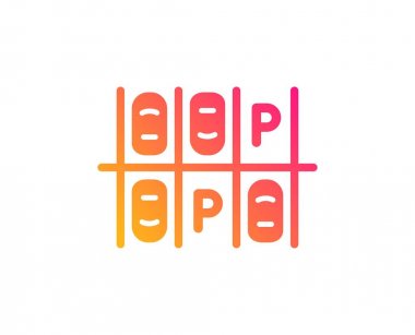 Park yeri simgesi. Otopark tabelası. Taşıma sembolü. Klasik düz stil. Gradyan park yeri simgesi. Vektör