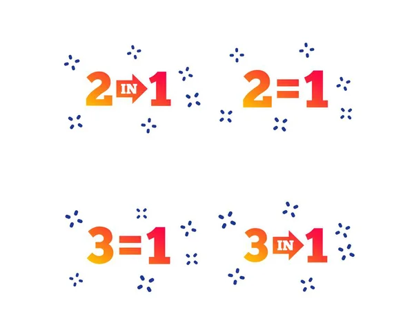 Sonderangebotsymbole Nehmen Sie Zwei Zahlen Für Ein Zeichen Symbol Gewinn — Stockvektor