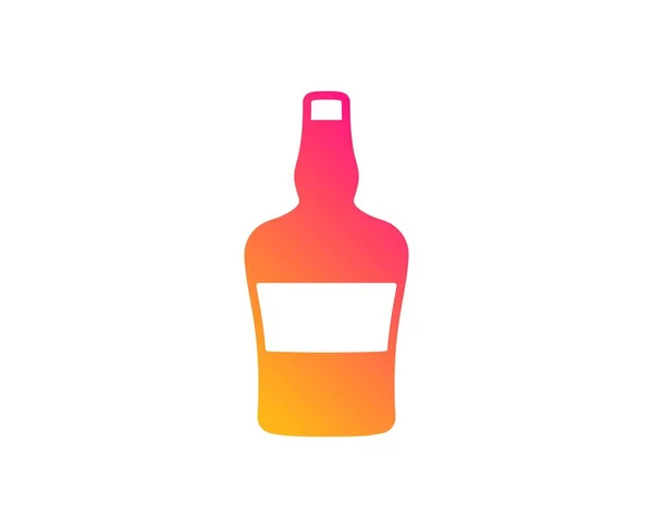 Scotch bottle icon. Brandy alcohol sign. Vector — Stock Vector