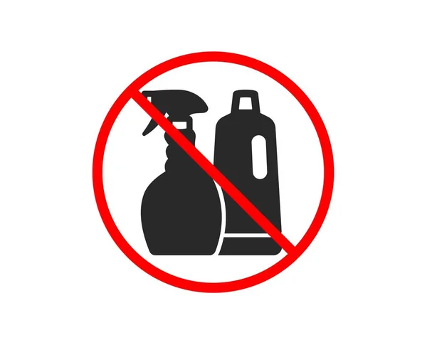 Para Spray Limpiador Icono Champú Líquido Lavado Símbolo Del Limpiador — Vector de stock