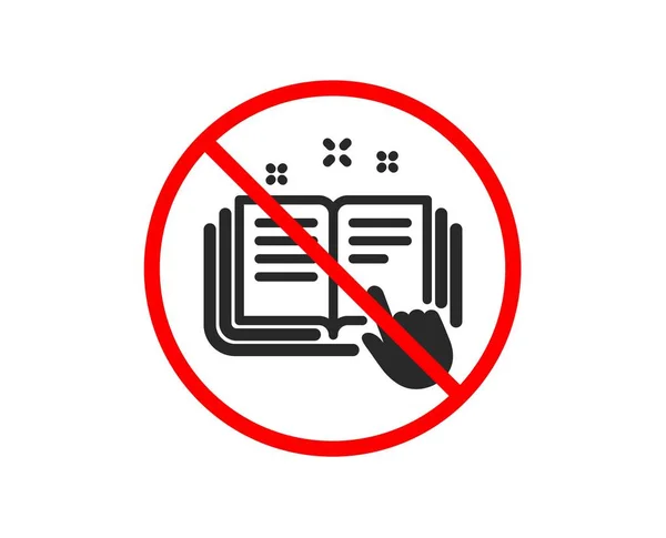 Nee Stop Pictogram Voor Technische Documentatie Instructie Teken Verboden Verbod — Stockvector