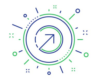 Yön ok çizgisi simgesi. Arrowhead. Vektör