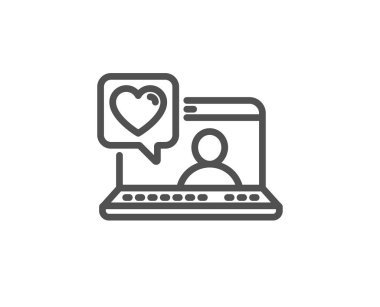 Arkadaşlar sohbet satırı simgesi. Dostluk aşk işareti. Yardım işi. Vektör