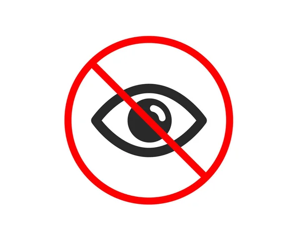 Ikona oka. Symbol vzhledu nebo optického vidění. Vektorové — Stockový vektor