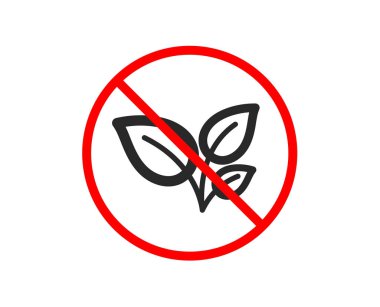 Simge bırakır. Bitki yaprak işareti büyütün. Vektör