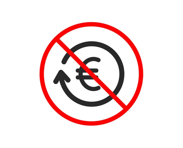 Euro Money exchange icon. Banking currency. Vector — Stock Vector