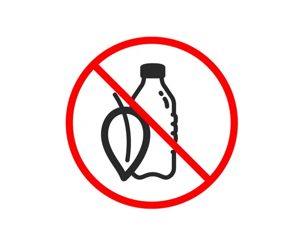 Icône bouteille d'eau. Signe d'aqua soda. Vecteur — Image vectorielle