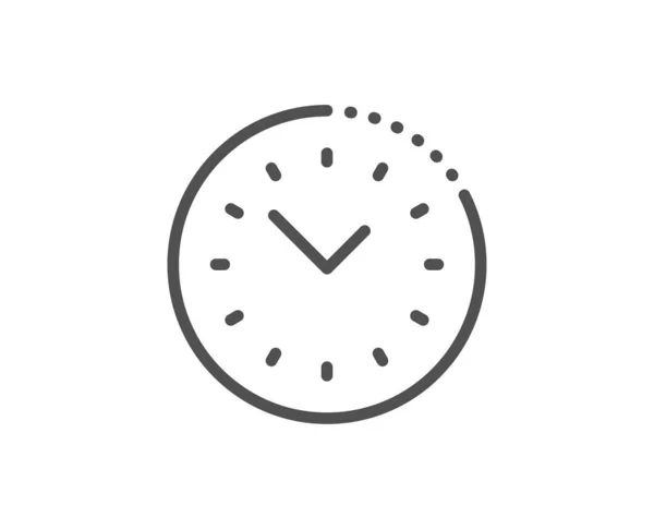 Time management line icon. Clock sign. Watch. Vector — Stock Vector