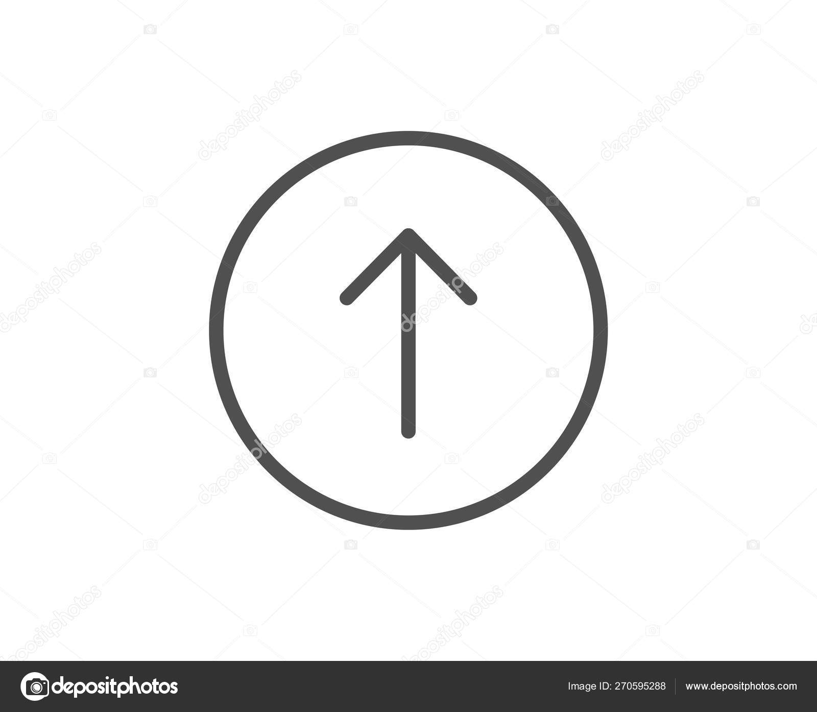 向上轻扫按钮行图标。滚动箭头符号。着陆页sc 图库矢量图©Blankstock 270595288
