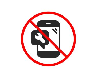 Spanner araç simgesi. Telefon onarım servis işareti. Vektör