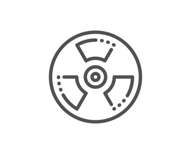 Kimyasal tehlike hattı simgesi. Laboratuvar toksik işareti. Kimya uyarmak