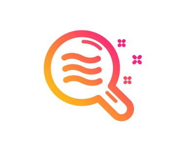 Cilt durumu simgesi. Büyüteç işaretini arayın. Vektör