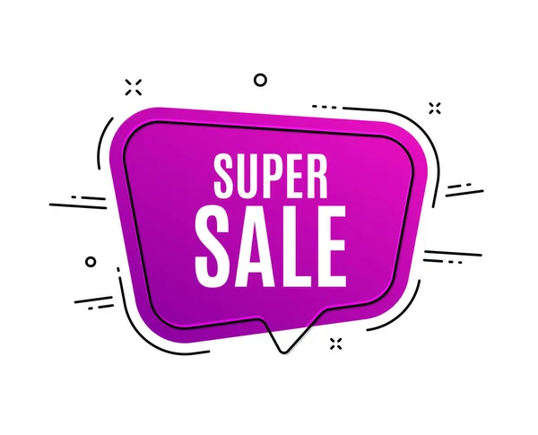 Super Sale. Speciale aanbieding prijs teken. Vector — Stockvector