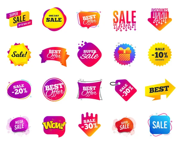 Sale banner. Special offer template tags. Cyber monday sale disc — Stock Vector