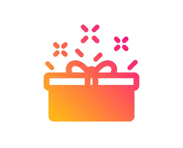 Gift box icon. Present sign. Vector — Stock Vector