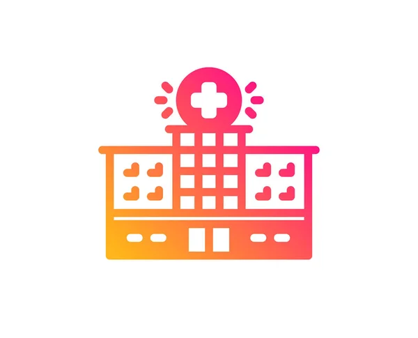 Hospital building icon. Medical help sign. Vector — Stock Vector