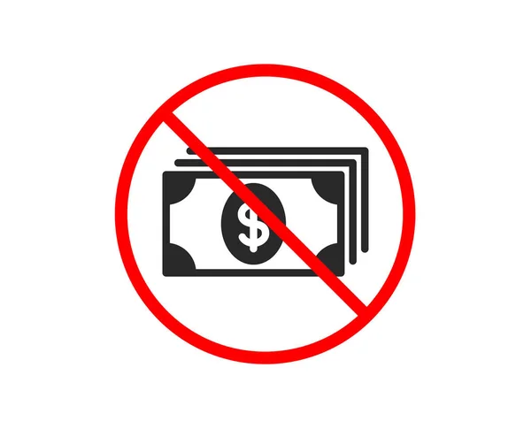 Cash money icon. Banking currency. Vector — Stock Vector
