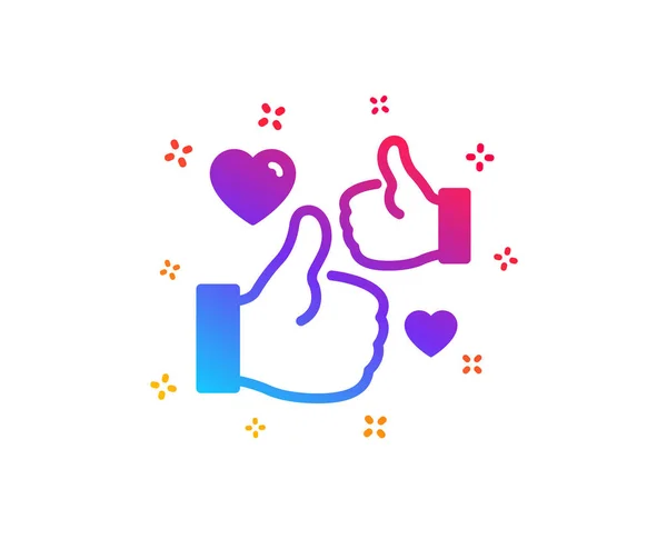 Like icon. Thumbs up sign. Vector — Stock Vector