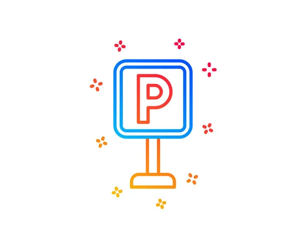 Parkleitsymbol. Parkplatzschild. Vektor — Stockvektor