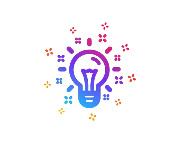 Idea icon. Light bulb or Lamp sign. Vector — Stock Vector